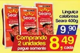 Supermercados Gricki Linguiça calabresa seara oferta