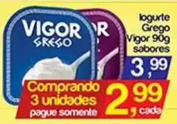 Supermercados Gricki logurte grego vigor sabor oferta