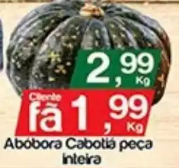 Supermercados Gricki Abóbora Cabotia peça inteira oferta