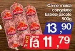 Supermercados Gricki Carne moída congelada Estrela pacote oferta