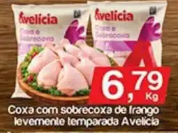 Supermercados Gricki Coxa com sobrecoxa de frango levemente temperada avelicia oferta