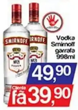 Supermercados Gricki Vodka Smirnoff garrafa oferta