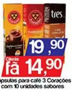 Supermercados Gricki Cápsulas para café 3 Corações oferta