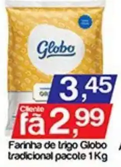 Supermercados Gricki Farinha de trigo Globo tradicional oferta