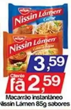Supermercados Gricki Macarrão instantâneo nissin lâmen 85g sabores oferta