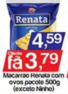 Supermercados Gricki Macarrao renata com ovos oferta