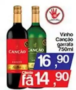 Supermercados Gricki Vinho canção garrafa oferta