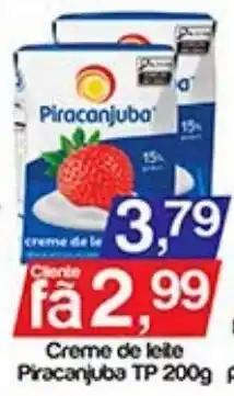 Supermercados Gricki Creme de leite Piracanjuba oferta