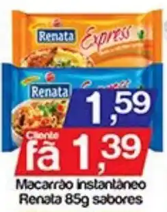 Supermercados Gricki Macarrão instantâneo renata 85g sabores oferta