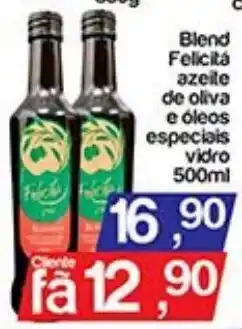 Supermercados Gricki Blend Felicita azeite de oliva e óleos especiais vidro oferta