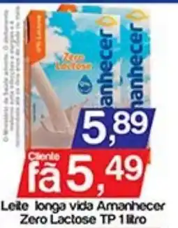 Supermercados Gricki Leite longa vida Amanhecer Zero Lactose TP oferta