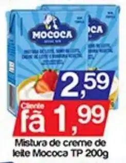 Supermercados Gricki Mistura de creme de leite Mococa oferta