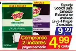 Supermercados Gricki Esponja scotch brite limpeza extrema ou multiuso oferta