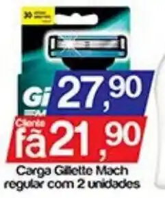 Supermercados Gricki Carga Gillette Mach regular oferta