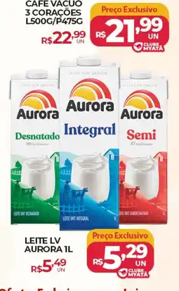 Supermercados Myatã Leite lv aurora 1l oferta