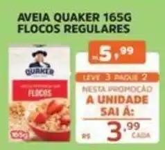 Supermercados Pague Menos aveia quaker flocos regulares oferta
