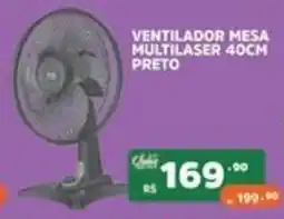 Supermercados Pague Menos ventilador mesa multilaser 40cm preto oferta