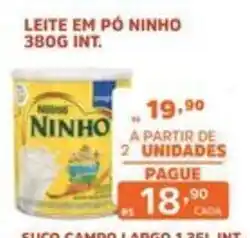 Supermercados Pague Menos Leite em pó ninho 380g int. oferta