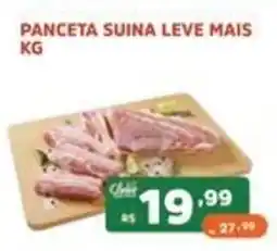 Supermercados Pague Menos Panceta suina leve mais kg oferta