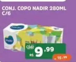 Supermercados Pague Menos Conj. copo nadir oferta