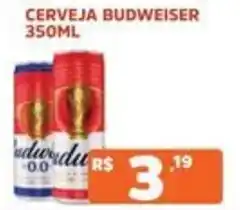 Supermercados Pague Menos Cerveja budweiser oferta