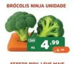Supermercados Pague Menos Brócolis ninja unidade oferta