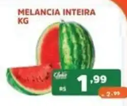 Supermercados Pague Menos Melancia inteira oferta