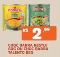 Supermercados Pague Menos Choc barra nestle ou choc barra talento oferta