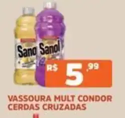 Supermercados Pague Menos Vassoura mult condor cerdas cruzadas oferta