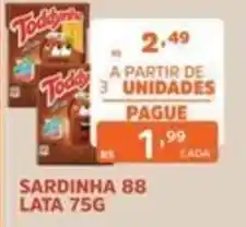 Supermercados Pague Menos sardinha 88 oferta