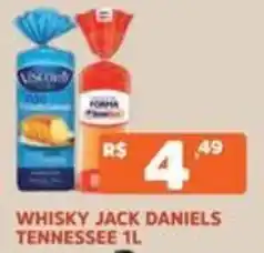 Supermercados Pague Menos whisky jack daniels tennessee 1l oferta