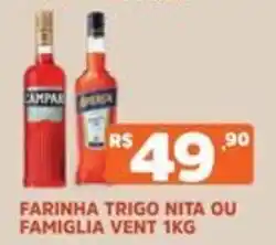 Supermercados Pague Menos Farinha trigo nita ou famiglia vent 1kg oferta