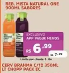 Supermercados Pague Menos beb. mista natural one sabores oferta