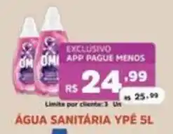 Supermercados Pague Menos água sanitária ypê oferta