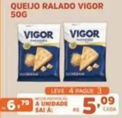 Supermercados Pague Menos Queijo ralado vigor oferta