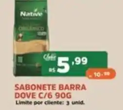 Supermercados Pague Menos Sabonete barra dove c/6 900g oferta