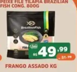 Supermercados Pague Menos Peixe file tilapia brazilian fish cong oferta