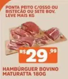 Supermercados Pague Menos hambúrguer bovino maturatta oferta