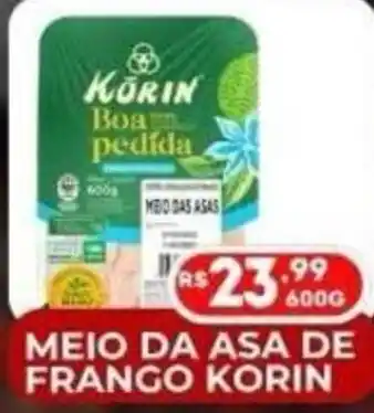 Meio da asa de frango korin