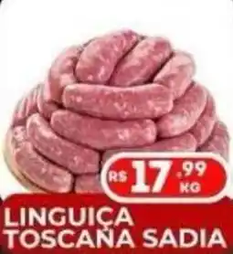 Supermercados Santo Antonio linguica toscana sadia oferta