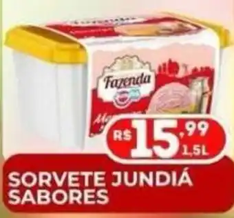 Sorvete jundia sabores