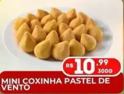 Supermercados Santo Antonio Mini coxinha pastel de vento oferta