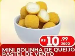 Supermercados Santo Antonio Mini bolinha de queijo pastel de vento oferta