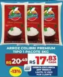 Supermercados Tridico Arroz colibri premium tipo i oferta