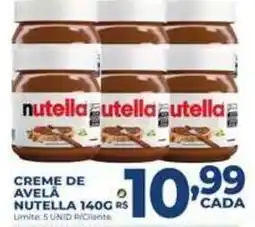 Supermercados Tridico creme de aveia nutella oferta