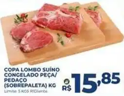 Supermercados Tridico Copa lombo suíno congelado peça/ pedaço (sobrepaleta) kg oferta