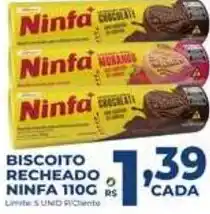 Supermercados Tridico Biscoito recheado ninfa 110g oferta