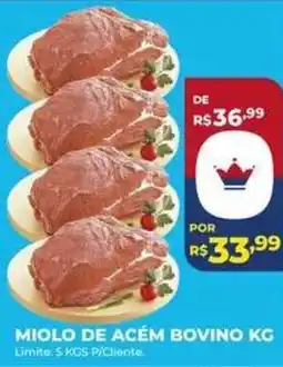 Supermercados Tridico miolo de acém bovino kg oferta