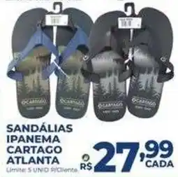 Supermercados Tridico Sandálias ipanema cartago atlanta oferta