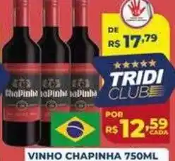 Supermercados Tridico vinho chapinha oferta